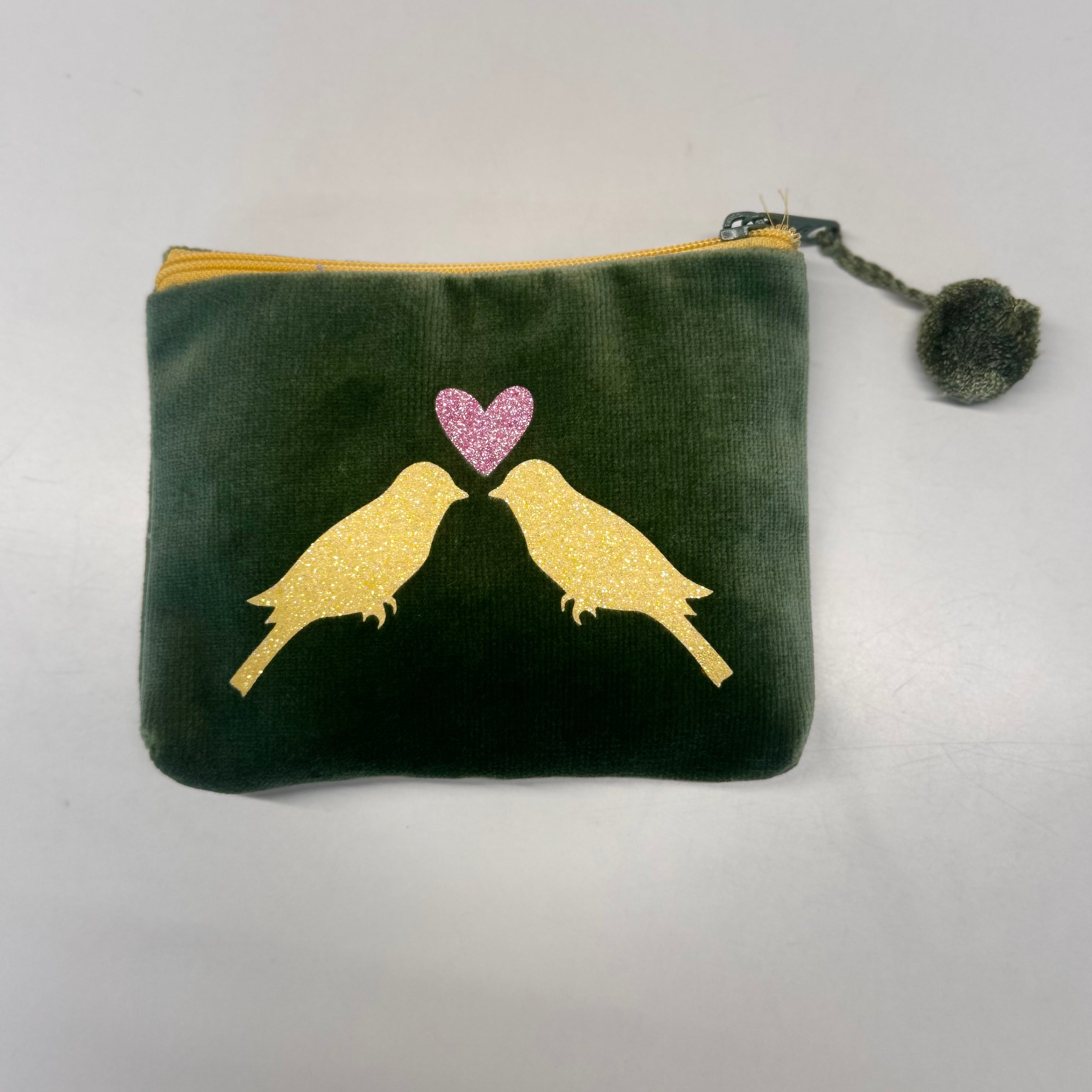 Kosmetiktasche mini Vogelpaar